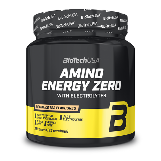 Amino Energy Zero with electrolytes bebida en polvo 360 g en stock en Canarias BioTechUSA
